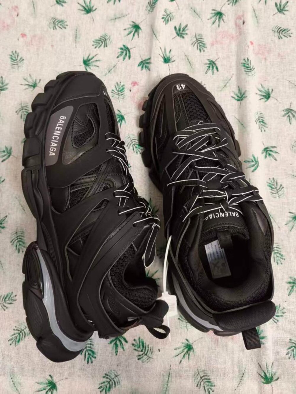 Balenciaga Track Sneakers Triple Black Size 43 With Original Box